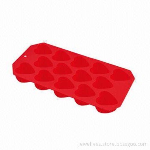 Classic 14-cavity silicone heart candy molds